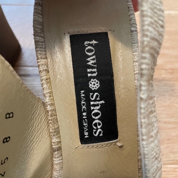 Vintage block heel sling back shoes - Picture 5 of 6